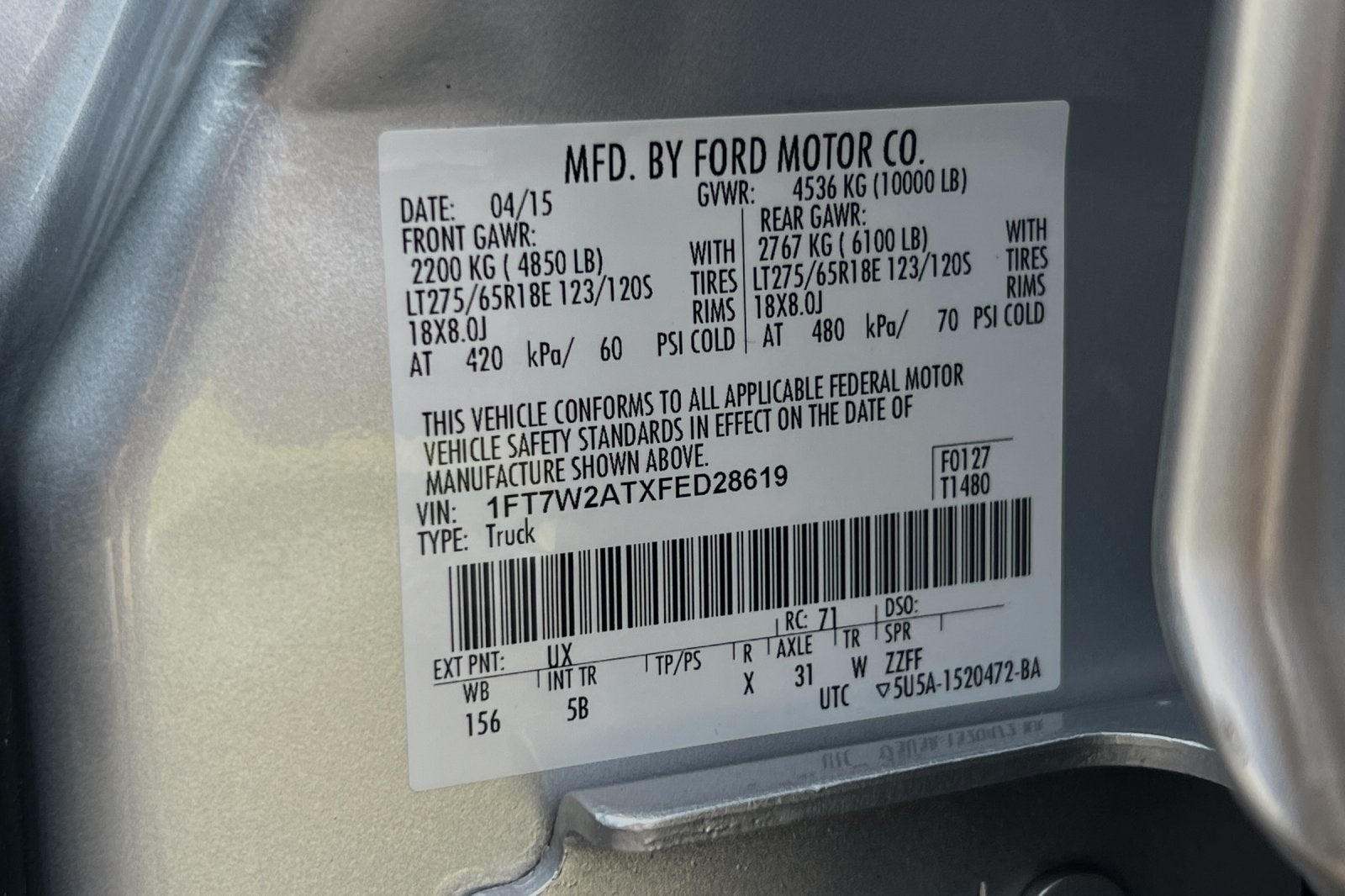 2015 Ford F-250SD Lariat